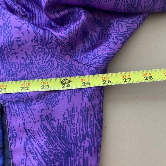 VTG Monaliza High Fashion Large Picasso Satin Jacket Abstract Art All Over Print - Picture 8 of 15